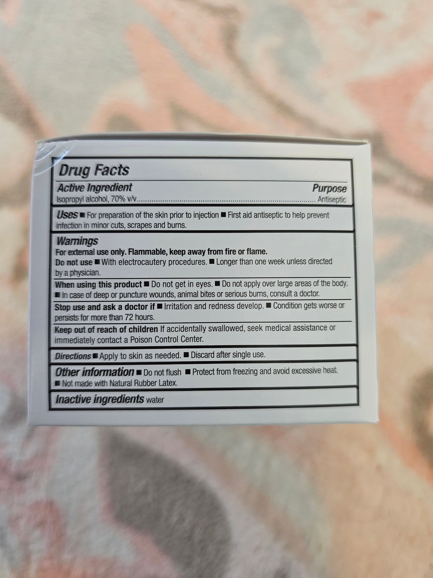 Curad Alcohol Prep Pads - Box of 100