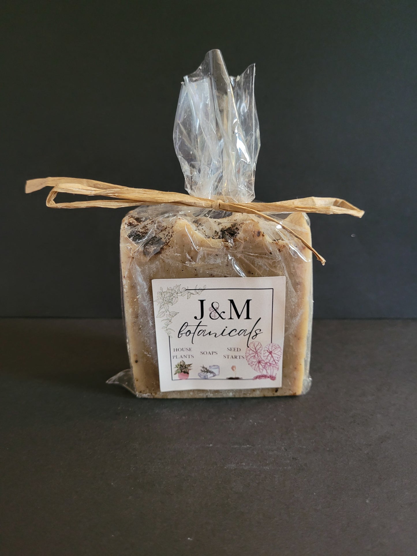 Vegan Natural Coffee Soap (Unscented) - J&M Botanicals