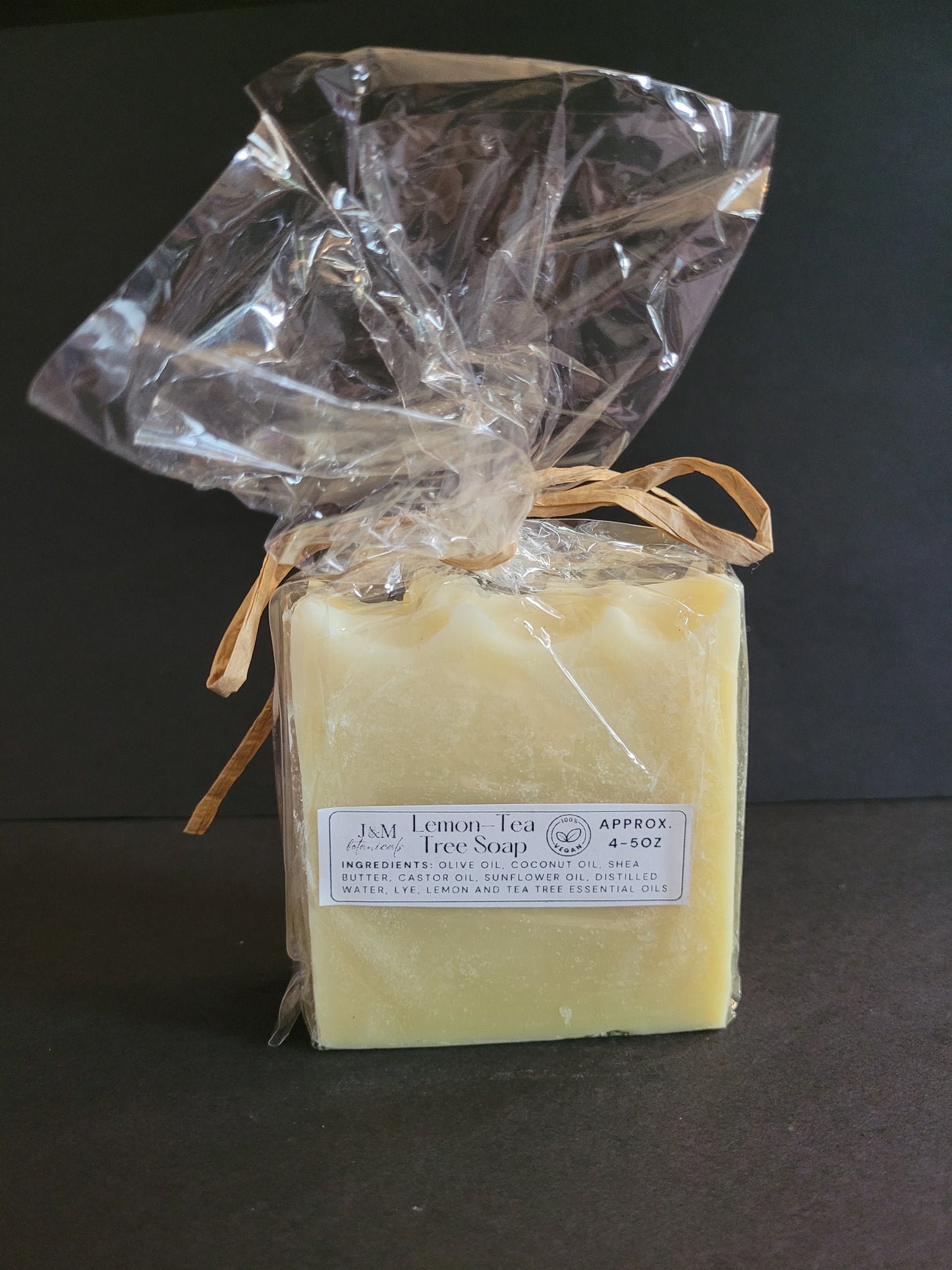 Vegan Lemon Tea Tree Soap - J&M Botanicals