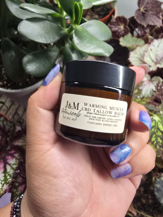 Warming CBD Tallow Balm - J&M Botanicals