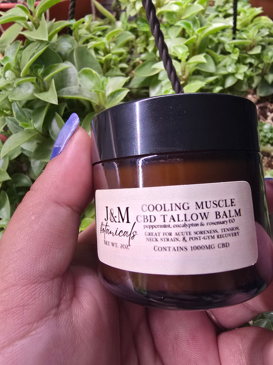 Cooling CBD Tallow Balm - J&M Botanicals